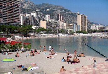 France, Larvotto beach