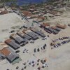 Brazil, Batoque beach, aerial view