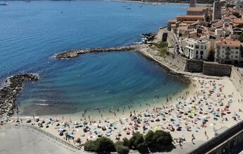 France, French Riviera, Plage de la Gravette beach