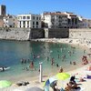 France, French Riviera, Plage de la Gravette beach, swimming