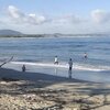 Indonesia, Lesser Sunda, Sumbawa, Cemplung beach, swimming