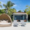 Maldives, North Male Atoll, Kuda Villingili island, sunbeds