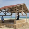 Oman, Ash Shuwaymiyyah beach, hut