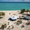 Bahamas, Andros, Kemp's Bay beach, aerial view