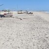 Brazil, Morro Branco beach, boats