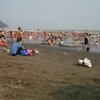 China, Heisha Bay beach, crowd