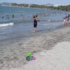 Colombia, Santa Marta, Playa Aeropuerto beach, swimming