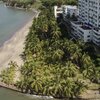 Colombia, Santa Marta, Playa Alcatraces beach, aerial view