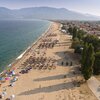 Greece, Vrasna beach, aerial view