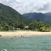 Honduras, Delfines Bay beach, view from pier, right