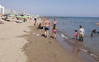 Italy, Veneto, Lido di Jesolo beach