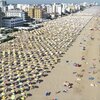 Italy, Veneto, Lido di Jesolo beach, aerial view