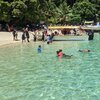 Malaysia, Kapas, Ombak beach, swimming