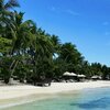 Maldives, North Male Atoll, Taj Coral Reef island, beach, view from water