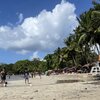 Panama, Playa Langosta beach, creek