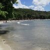 Panama, Playa Langosta beach, water edge