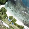 Samoa, Savaii, Aganoa beach, aerial view