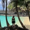 Sao Tome and Principe, Rolas, Battery Beach, azure water