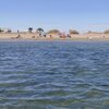 Spain, Valencia, Meliana beach, view from water