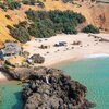 Tunisia, El Mgaseb beach, aerial view