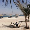 United Arab Emirates (UAE), Al Marjan beach, hammocks