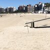 Uruguay, Playa Malvin beach, view to west