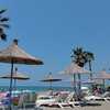 Albania, Spille beach, tiki huts