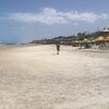 Brazil, Praia das Fontes beach, cafe