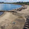 Colombia, Barranquilla, Playa Caribe beach, aerial view