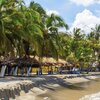 Colombia, Santa Marta, Cienaga beach, palms