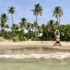 India, Kerala, Omanapuzha beach, view from water