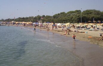 Italy, Veneto, Eraclea Mare beach