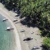 Philippines, Palawan, Dulugan beach, aerial view