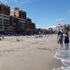 Spain, Valencia, Alboraya beach, walking