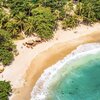 Thailand, Phangan, Haad Tien beach, aerial view