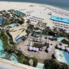 UAE, Dubai Islands beach, aerial view