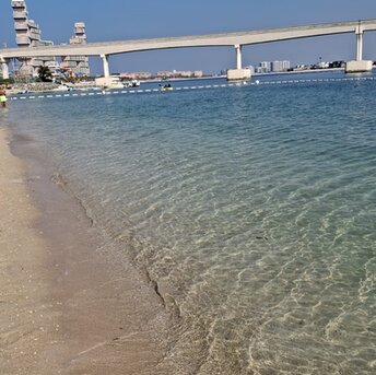 UAE, Dubai, Palm Jumeirah beach