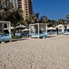 UAE, Dubai, Palm Jumeirah beach, cabanas