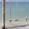 UAE, Umm Al Quwain beach, swings