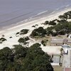 Uruguay, Pinamar beach, aerial view