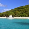 USVI, St. Croix, Buck Island, beach, view from water