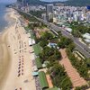 Vietnam, Bai Sau beach, aerial view